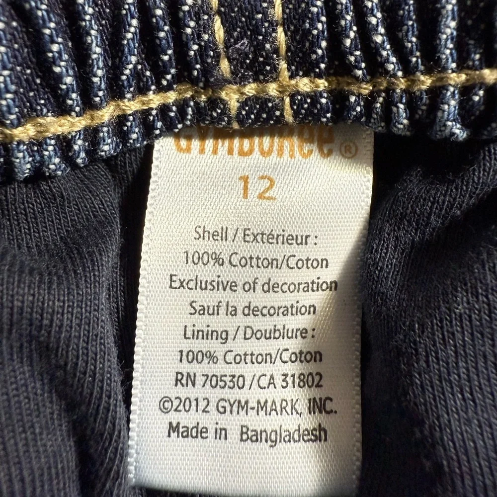 Gymboree denim skirt/skort size 12